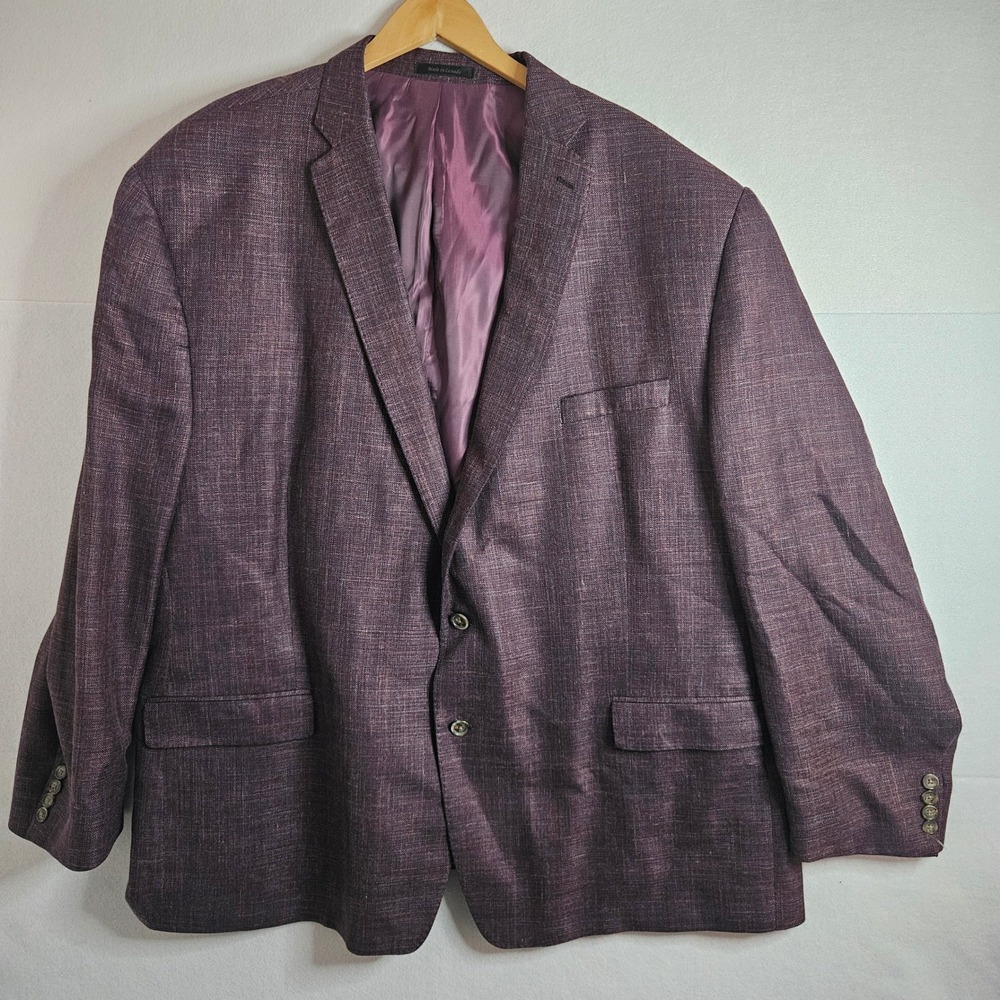 TailoRed Loro Piana Mens 56L Burgundy Wool Silk Linen Blazer Sport Coat Canada‎